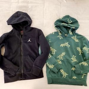 Jordan Black Zip Hoodie H&M Dinosaur 8/10